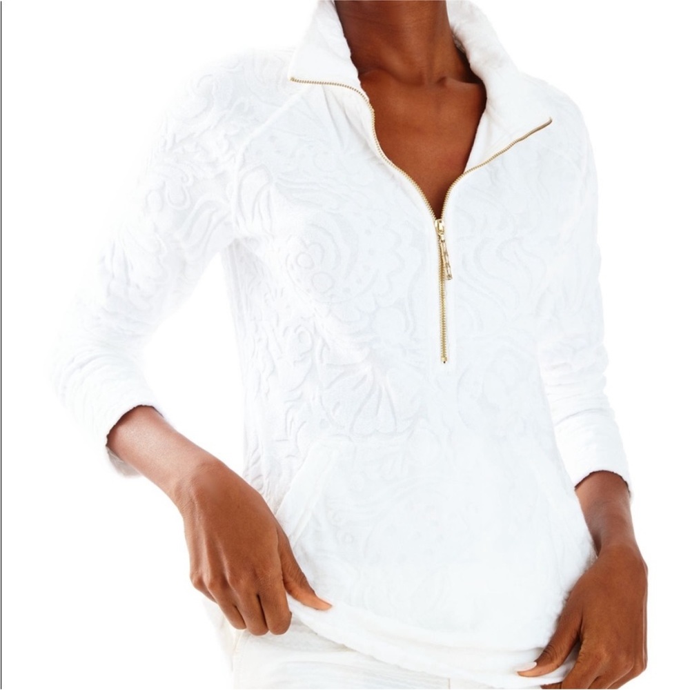 NWOT Lilly Pulitzer S Skipper Popover Resort White Too Much Bubbly